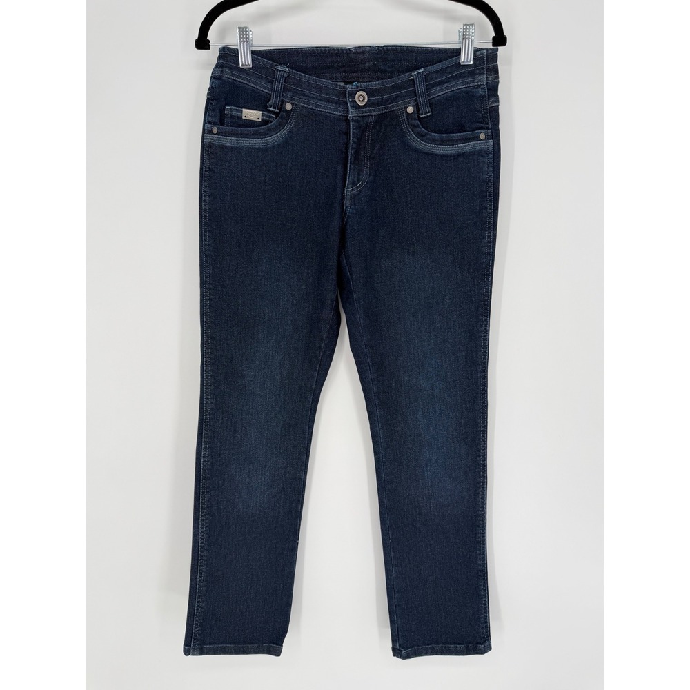 KUHL THERMIK STRAIGHT LEG JEANS DARK WASH 6 SHORT HIKING GORPCORE COLD WEATHER